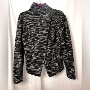 Halogen Asymmetrical Zip Knit Moto Jacket - Women’s Small​